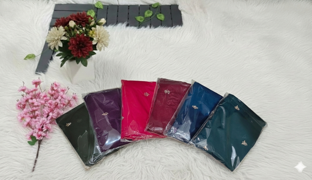 Princess Purple Fancy Party Wear Saree with Blouse – Party and Wedding Wear